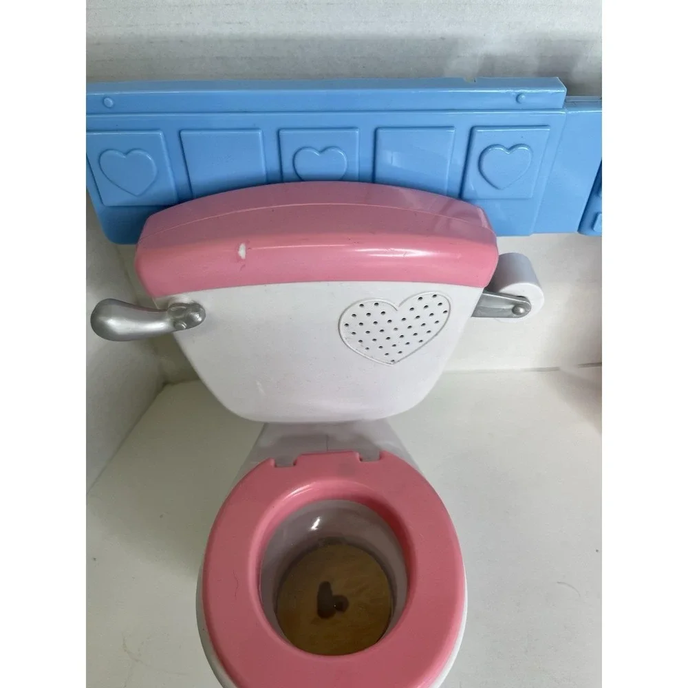 2007 Fisher Price Little Mommy GOTTA GO Doll Potty w/Toilet,‎ Sink Sounds WORKS!
